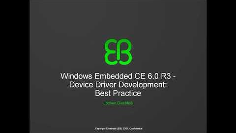 Windows Embedded CE- Device Drivers development