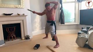 Shaolin Iron Body Training: Brick, metal brush and bamboo