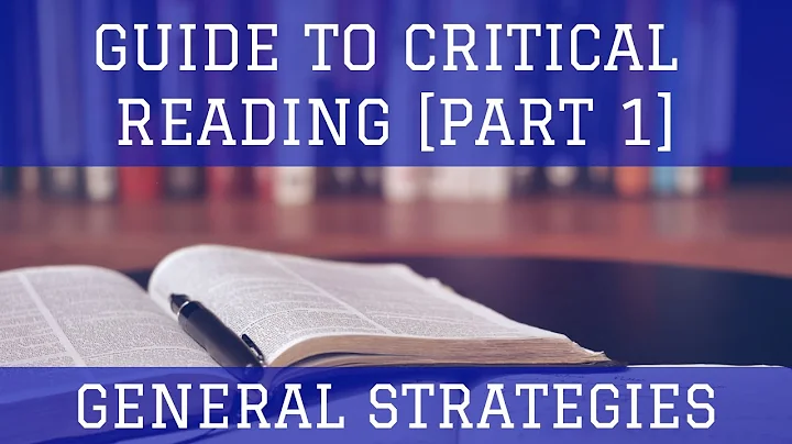 SAT Strategies - Guide to Critical Reading: General Strategies [Part 1]