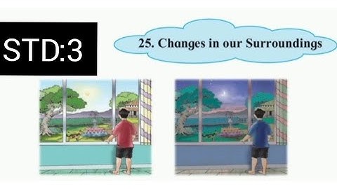 Environmental studies (STD:3) ch. no. 25- Changes in our Surroundings @shalybenny610