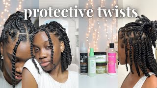 THE PERFECT Chunky TWISTS on Natural Hair | Angelique Brown