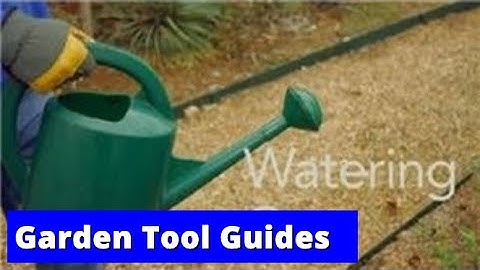 Garden Tool Guides : How to Use a Watering Can