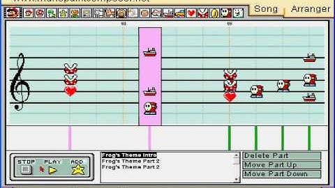 Mario Paint Composer - Chrono Trigger - Frog