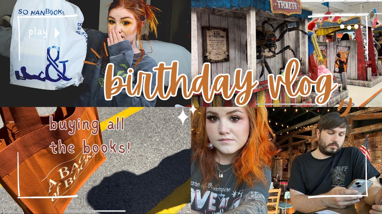 🎉 Birthday Vlog | september ipsy & boxycharm, book shopping, new makeup, halloween finds & cats