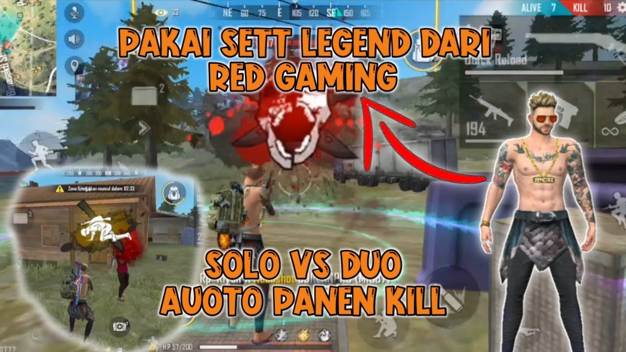 Solo Vs Duo Pakai Set Legend Auto Panen Kill Red Gaming