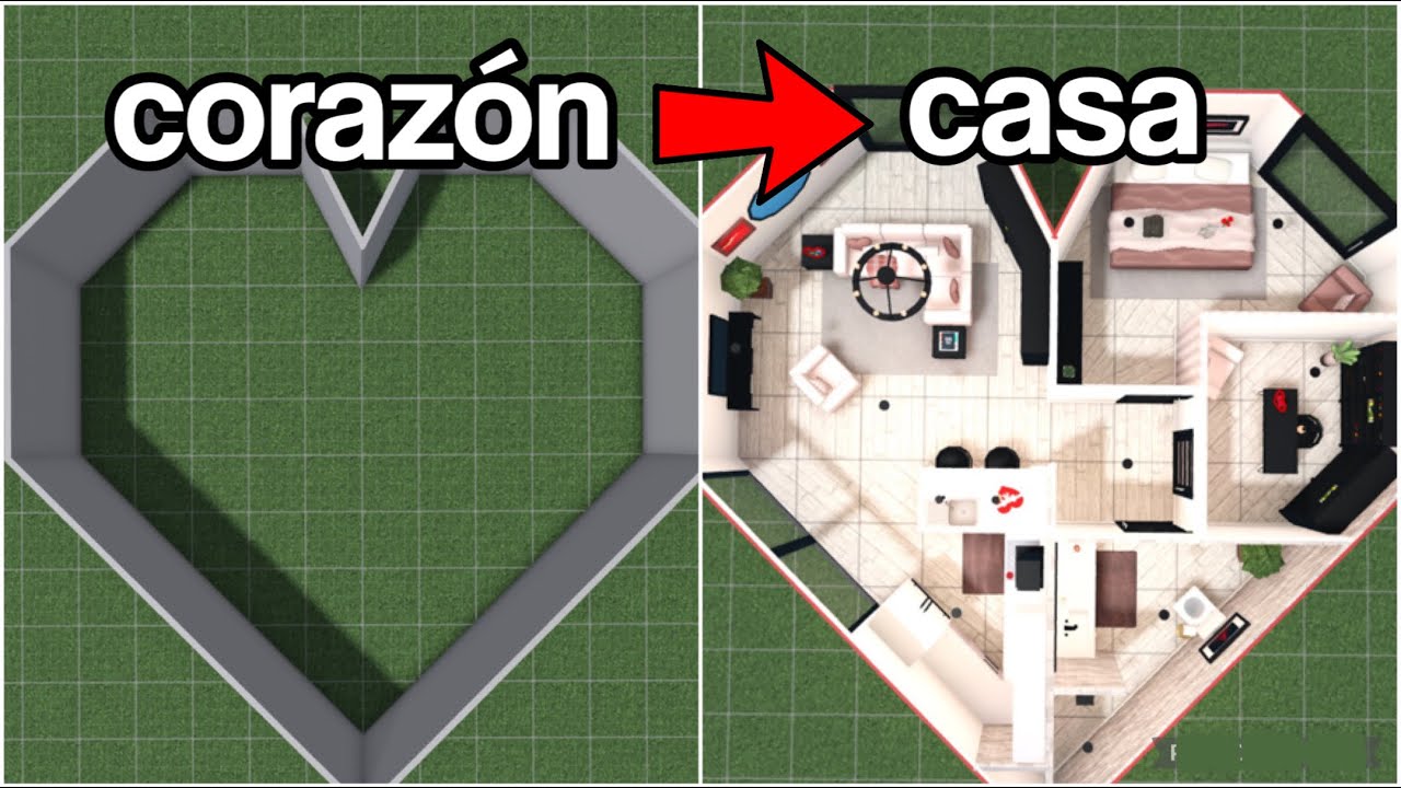 construyendo una casa en forma de CORAZÓN! YouTube