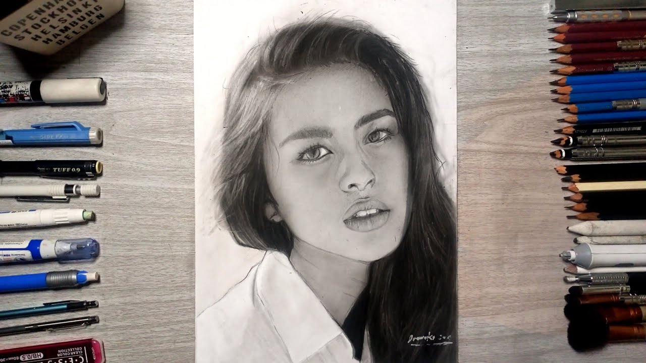 Drawing Gabbi Garcia Timelapse | draworks - YouTube