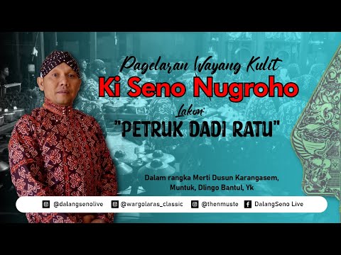 #LiveStreaming Wayang Kulit Ki Seno Nugroho \