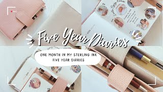 Five Year Diaries: One Month in Sterling Ink Five Year Diaries