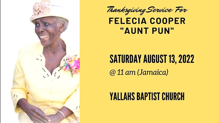 Thanksgiving Service for Felecia Cooper