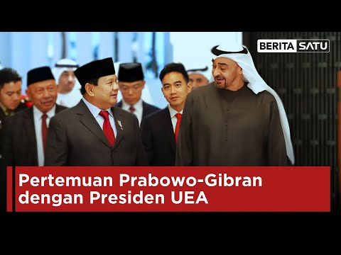 Pertemuan Prabowo-Gibran dengan Presiden UEA, Mohammed bin Zayed | Berita Satu @BeritaSatuChannel