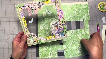 Graphic 45 Grow with Love Interactive Tunnel Album  tutorial