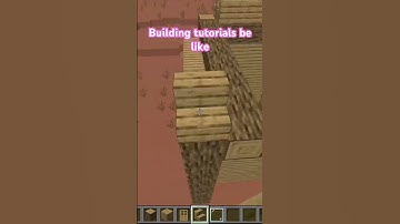 Minecraft building tutorials be like