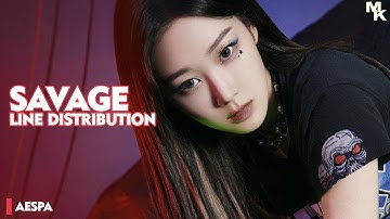 aespa (에스파)・Savage・Line Distribution