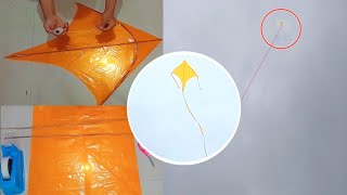 DIY HOW TO MAKE A KITE | PATHANG BANANEKA AASAN THARIKA | KITE MAKE EASY PROCESS #easydiy #ideas