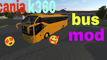drive to 😊scania k360 bus mod😍 | bus simulator indonesia Gameplay (BUSSID)mod😘 | ofline Gameplay🛣