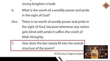 Gohar English 7 PCTB|Unit 3|Lec 3|Oral Communication|Reading, Critical Thinking |Vocabulary, Grammar