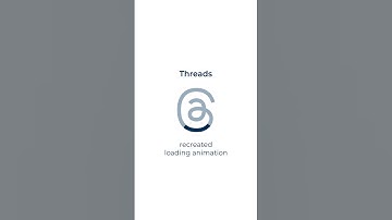 Threads logo loading animation - new Instagram-linked app