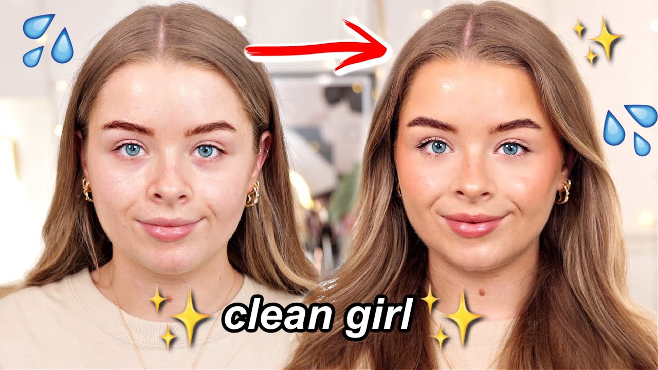 How to get the viral ✨clean girl✨makeup *FULLY DRUGSTORE* 