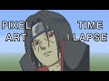 Minecraft Pixel Art Timelapse - Itachi Uchiha (Naruto Shippuden)