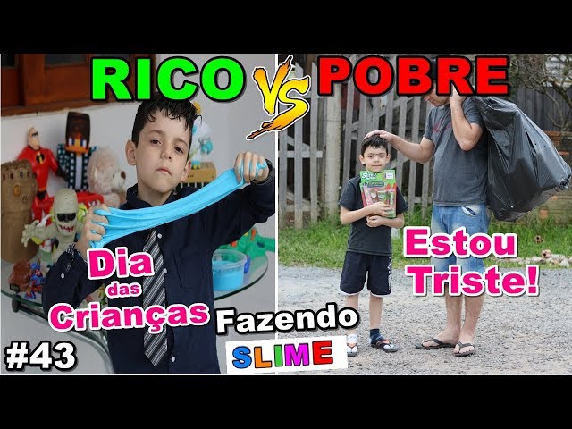 Rico Vs Poor Making Amoeba Slime 43 Youtube - roblox expectativa vs realidade dia das criancas ft mingauzinha