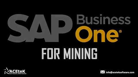 Transforming Mining | SAP Business One ERP