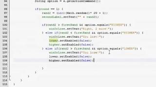 Java GUI Tutorial 26   Higher   Lower guessing game Part 3 of 4