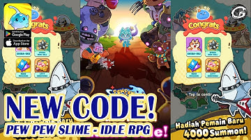 🎁 Pew Pew Slime - Idle RPG 13 Giftcodes & How to Redeem Codes - Mobile Game (Android)
