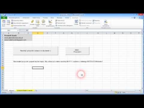 Wideo: Jak Utworzyć Przycisk W Programie Excel