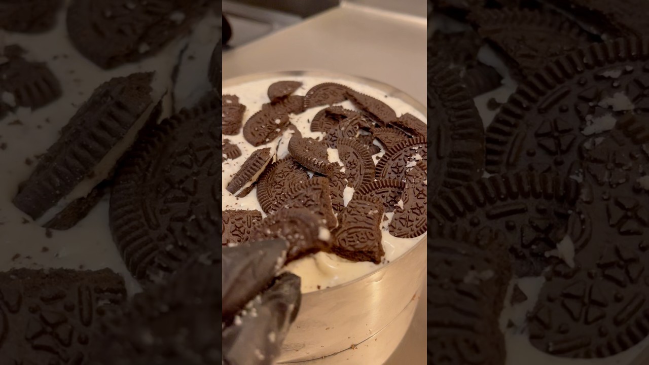 ス○バのケーキ作ってもろた 完成編 #Shorts #スタバ #オレオケーキ