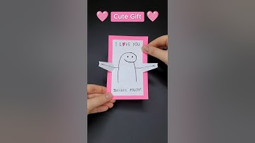 Cute Gift Idea ❤ How to Make a Pop Up Hug Card ❤ I Love You This Much Card | DIY Paper Craft