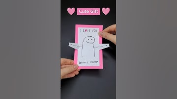 Cute Gift Idea ❤ How to Make a Pop Up Hug Card ❤ I Love You This Much Card | DIY Paper Craft