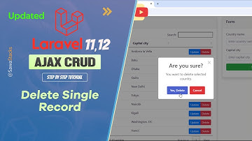 Laravel 11/12 AJAX CRUD: Delete a Single Record