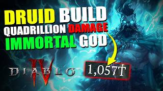 QUADRILLION DAMAGE Druid Build MELTS EVERYTHING in Diablo 4 Season 13!