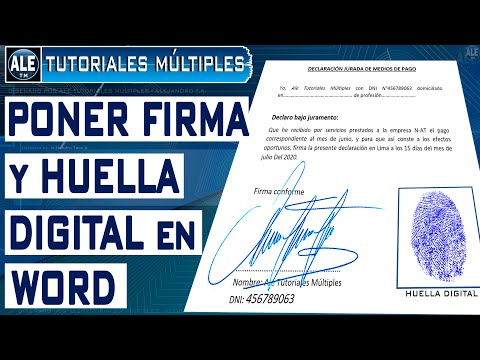 Como Insertar Firma