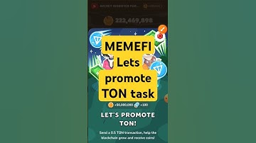 Memefi Lets Promote Ton || MemeFi Wallet Create & Connect || MemeFi Airdrop Claim #fyp #memefi