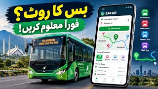 How to Find Bus & Electric Bus Routes in Pakistan | Safar App