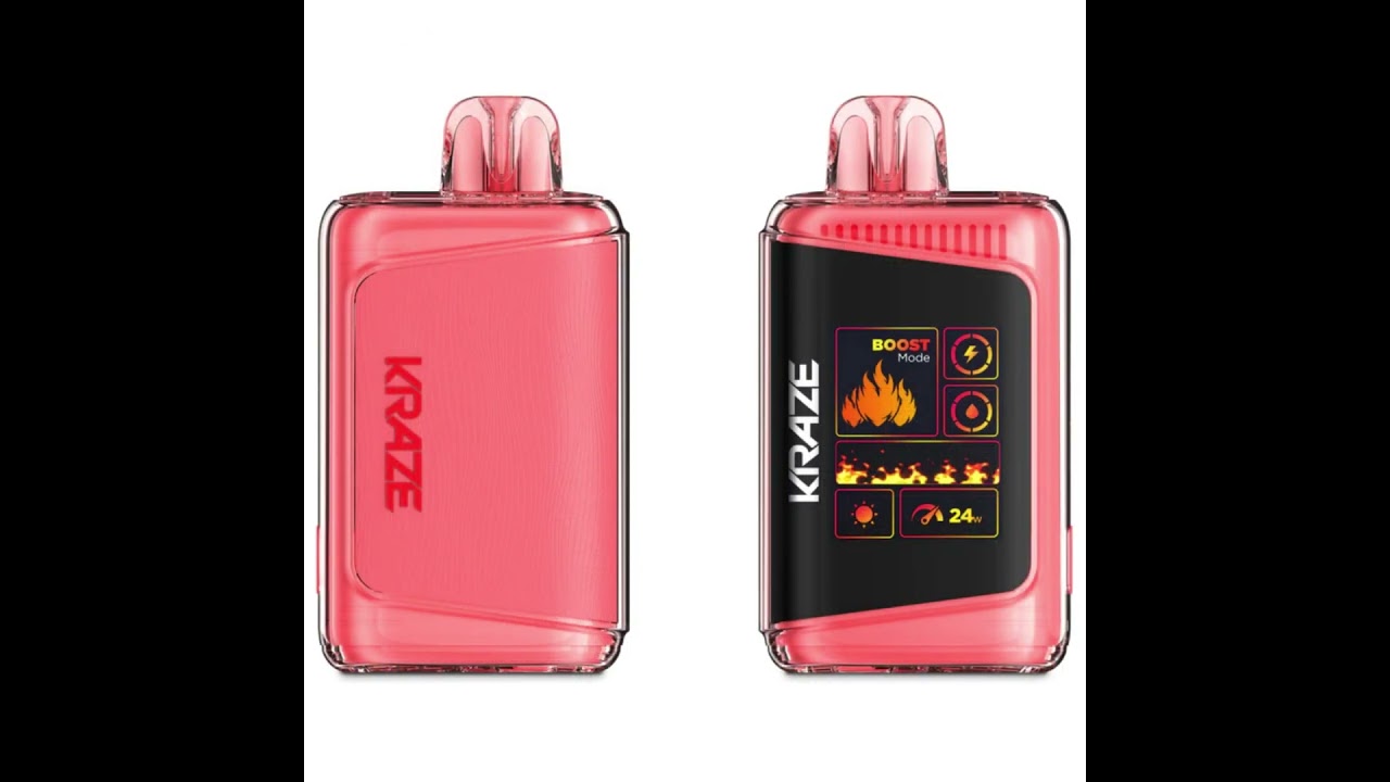 20K puffs. 🍓❄️ Bold strawberry flavor with an icy finish. The Kraze HD Mega 20K is here! Get yours