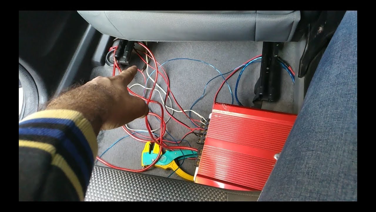 How INSTALL an AMPLIFIER Fiat Grande Punto Any CAR || A luthra vLogs || - YouTube
