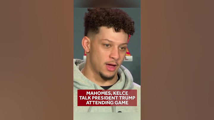 Patrick Mahomes, Travis Kelce react to President Donald Trump attending Super Bowl #NFL #SuperBowl