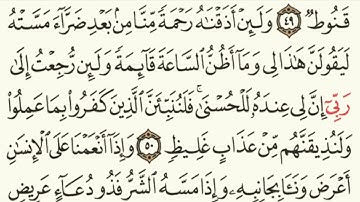 ماتيسر من سورة فصلت 47 - 54للقارئ / سعد ضاحي الرويلي