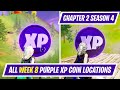 *LEAK* WEEK 8 PURPLE XP COIN LOCATIONS IN FORTNITE SEASON 4 - WHERE TO FIND WEEK 8 PURPLE XP COINS