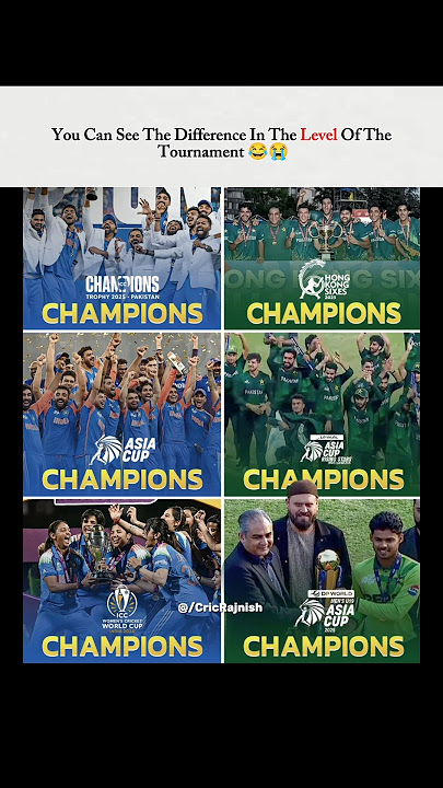 A look at the trophies lifted by India and Pakistan in 2025 😂😭