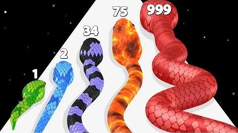 SNAKE RUN RACE - Color Math Games (New Update! All Snakes) - Power Games