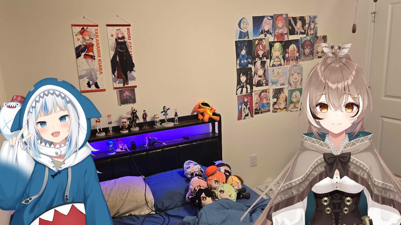 GAWR GURA AND NANASHI MUMEI REVIEW MY ROOM!!!