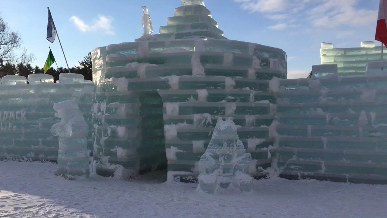 Saranac Lake Winter Carnival Ice Palace Youtube