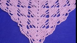 شال كروشية مثلث| Wild Ginger Crochet