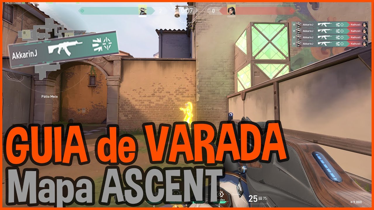 GUIA de LOCAIS PARA VARAR (Wallbang spots) no mapa ASCENT