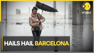 Hailstorm in Barcelona after long drought and early heat wave | WION Climate Tracker