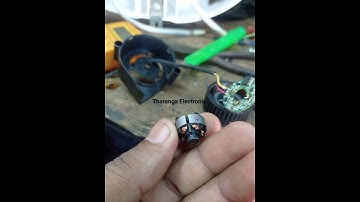 How to repair a burnt projector cooling fan motor?